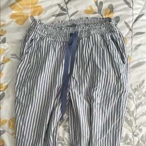 Aerie Blue Sweatpants with Elastic Waistband and Drawstring